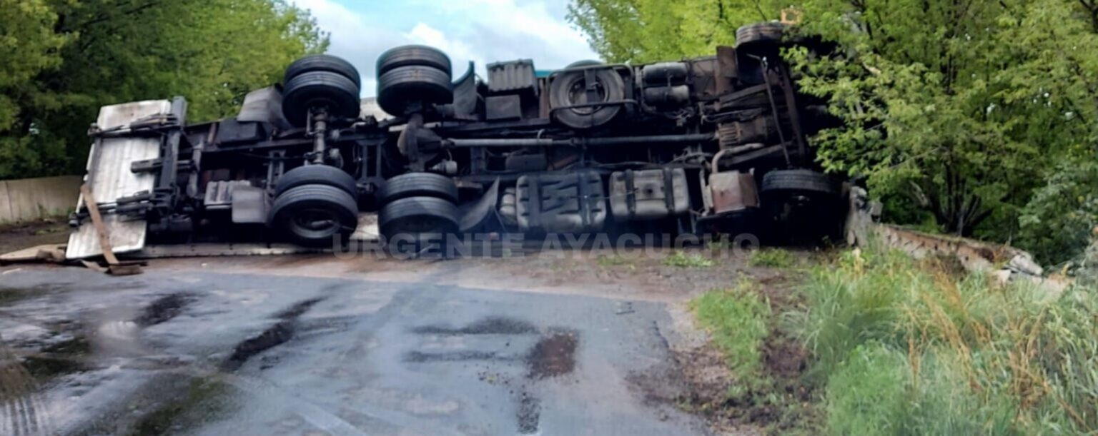 Tremendo accidente en ruta 29: complicaciones en el tránsito por el vuelco de un camión