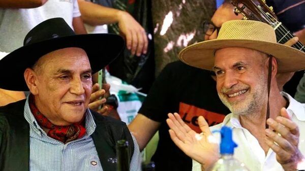 Chaqueño Palavecino y Horacio Rodríguez Larreta