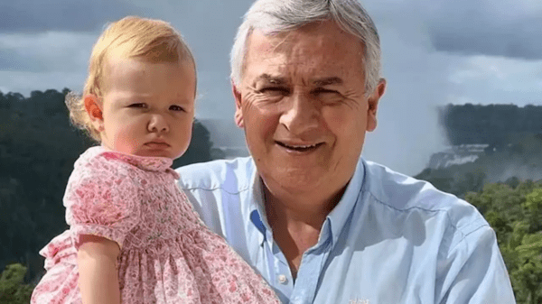Gerardo Morales y su hija