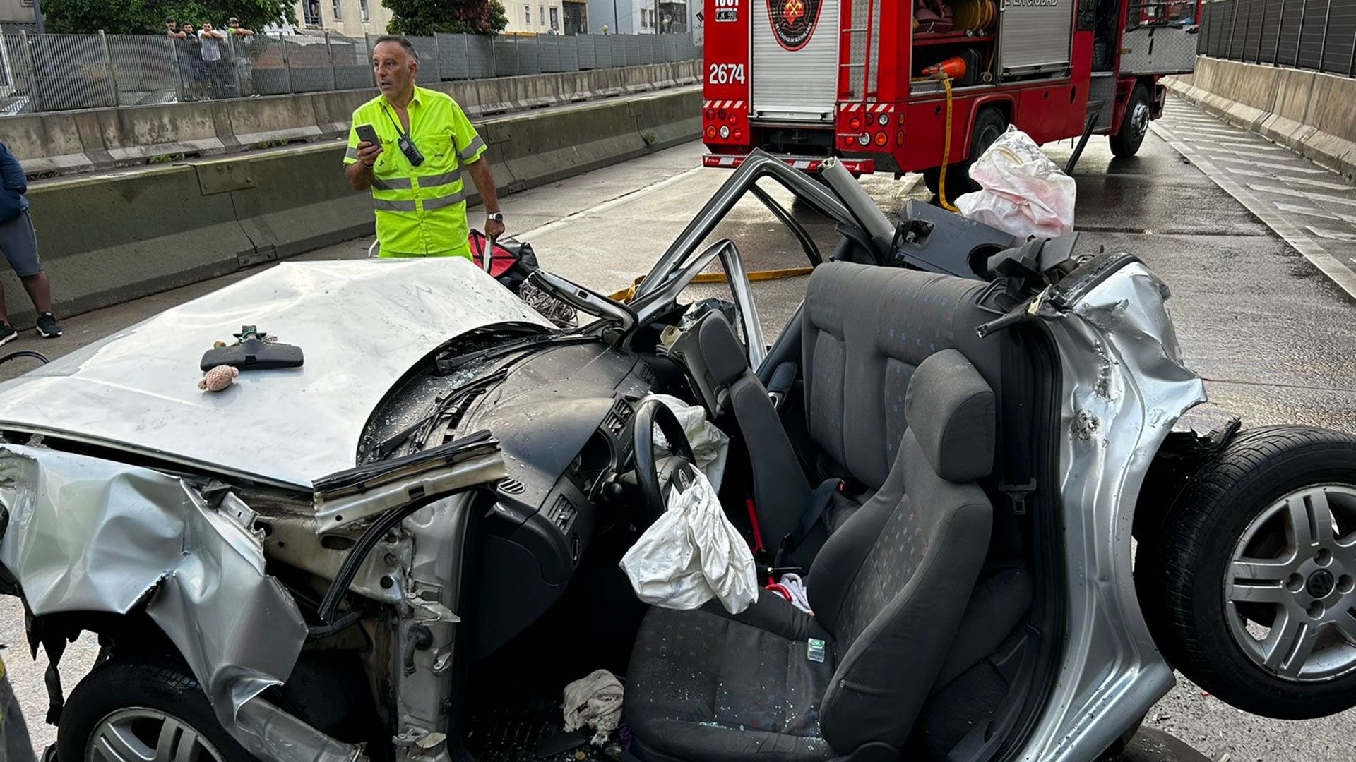 Accidente Avenida Cámpora