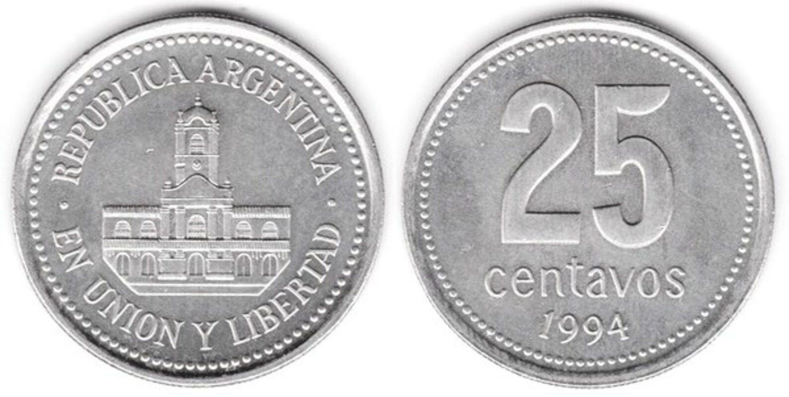 Moneda de 25 centavos