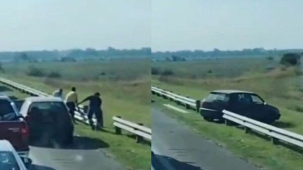 Video Viral escape de ruta