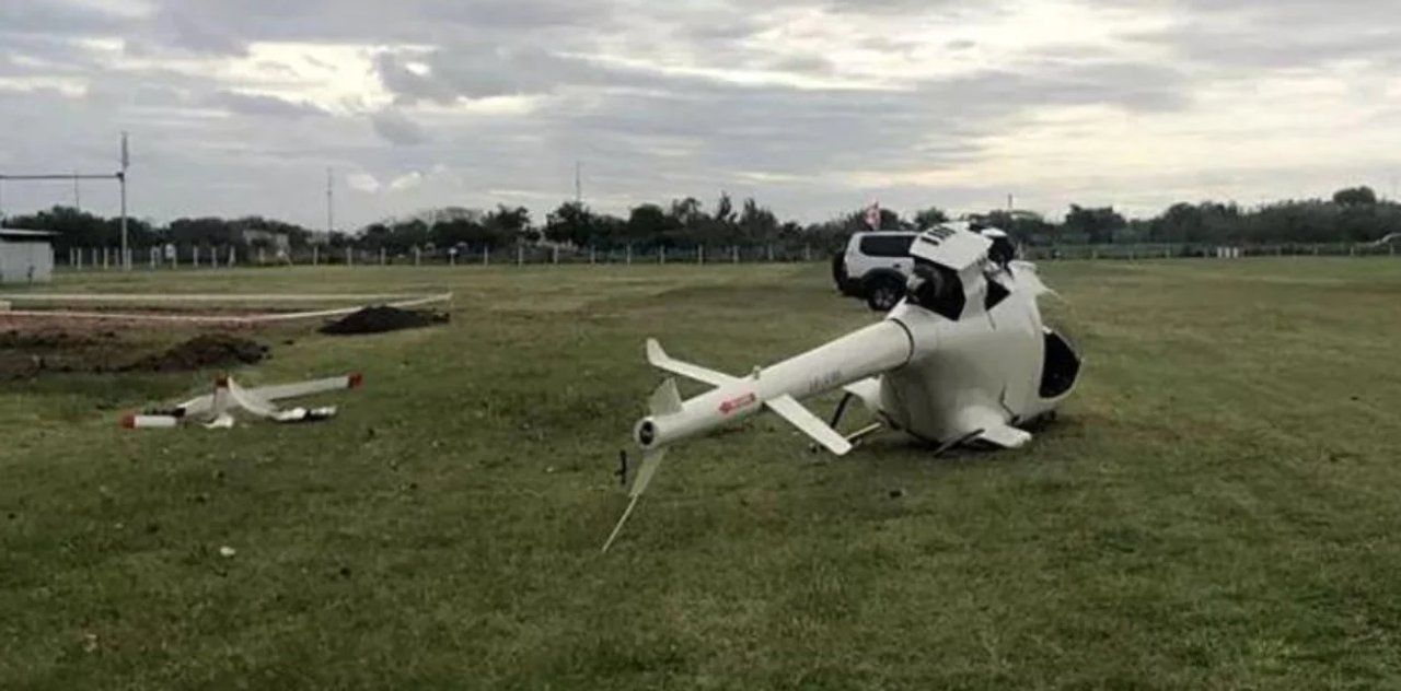 Accidente helicóptero autopista Buenos Aires