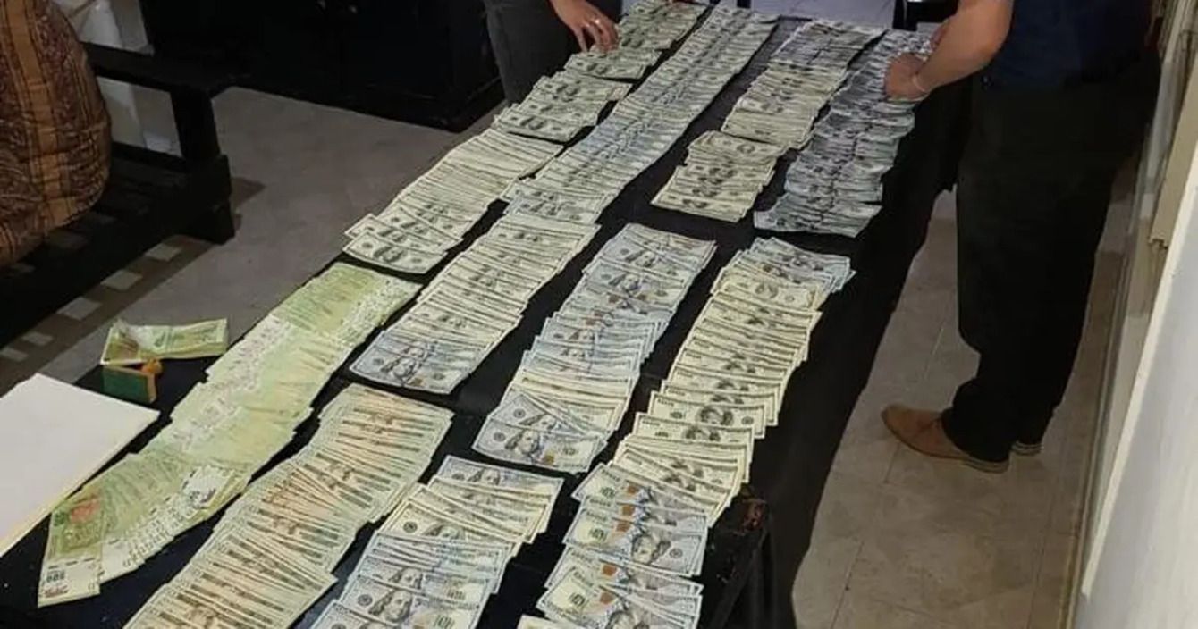 63 mil dólares y más de un millón de pesos encontrados enterrados