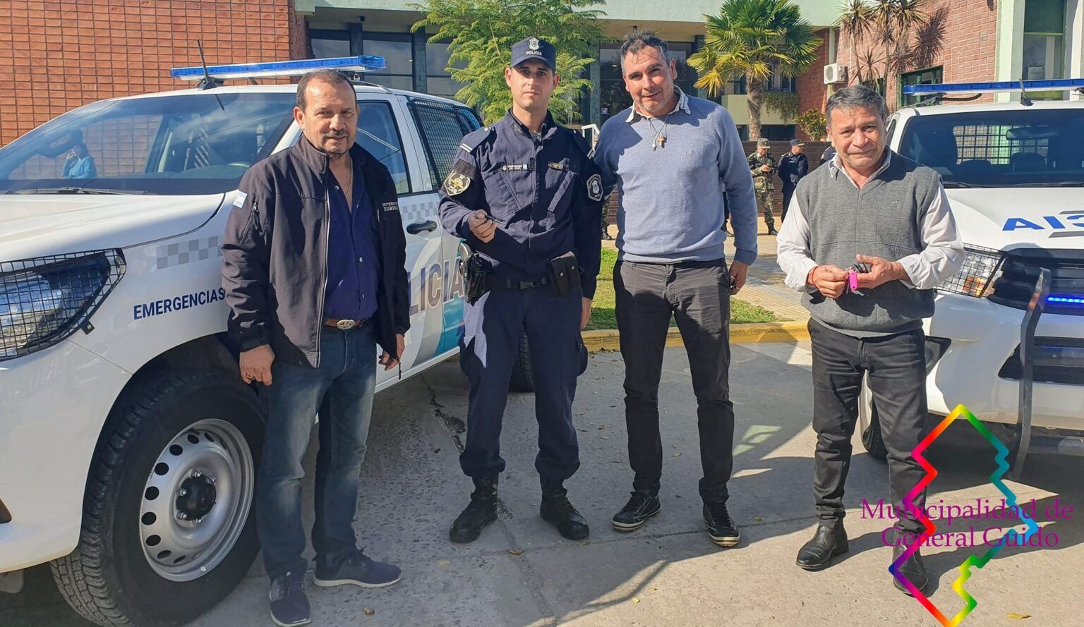 General guido: se recibieron patrulleros 0 km para las dependencias policiales del distrito