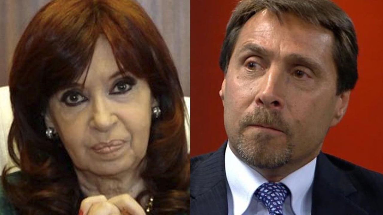 Cristina Kirchner y Eduardo Feinmann