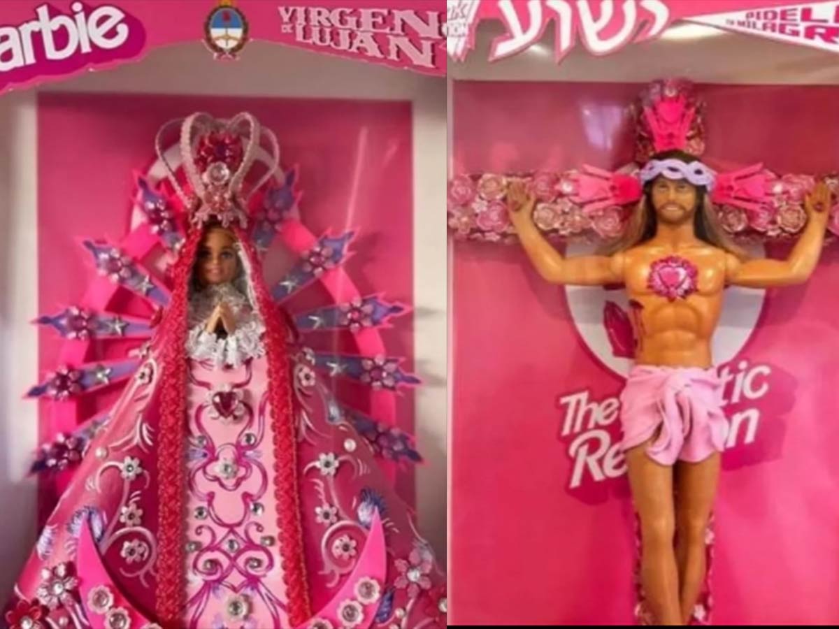 La virgen de Luján versión Barbie