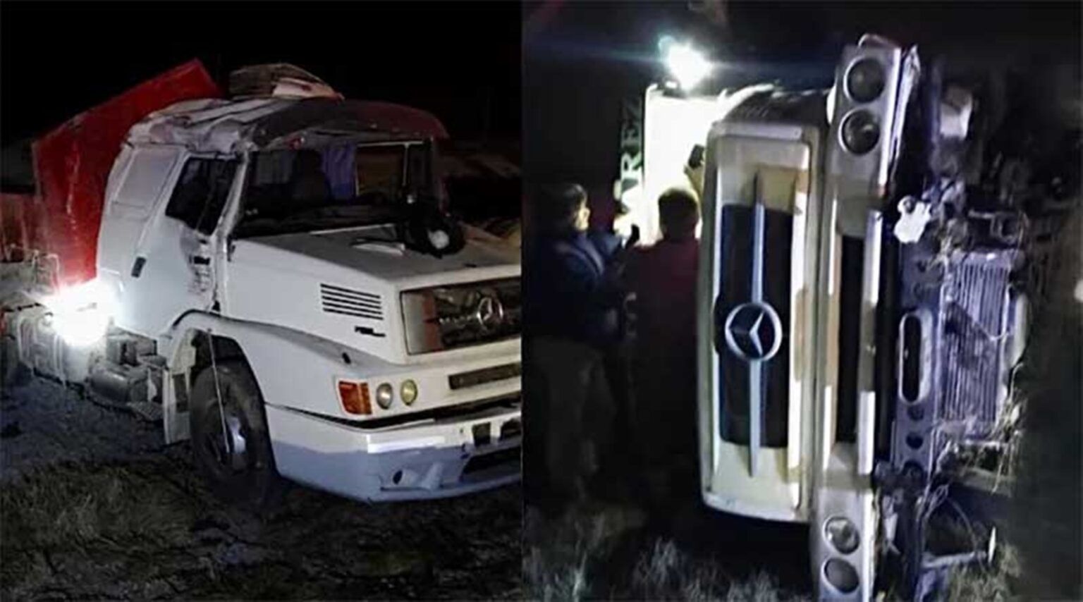 Tremendo accidente en ruta 3: fuerte choque de dos camiones