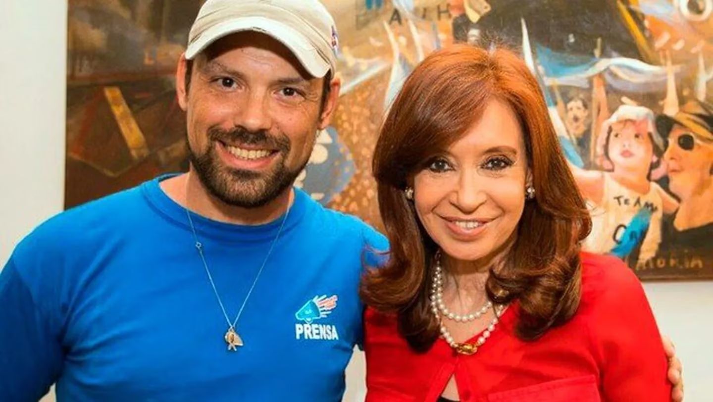 Ezequiel Guazorra con Cristina Kirchner