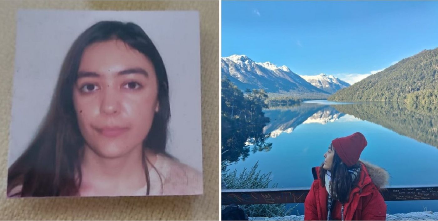 Damiana Guldriz, joven platense desaparecida en Bariloche