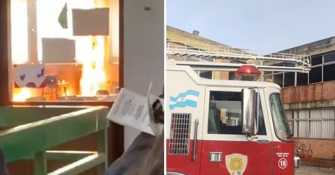 Ayacucho: incendio en la escuela nacional generó una urgente evacuación del edificio