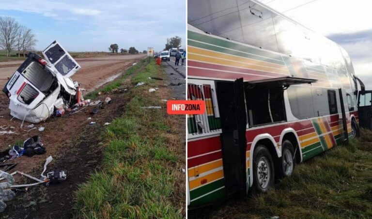 Choque fatal de un micro y un utilitario en Ruta 3: confirman tres ...