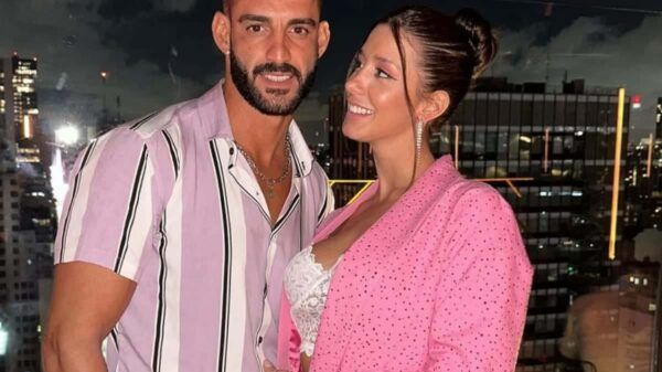 Maxi Giudici y su novia