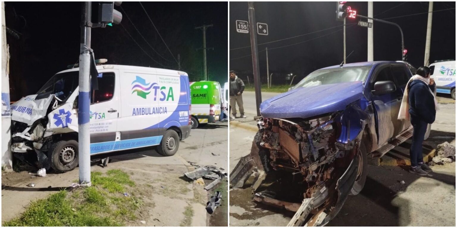 Fuerte choque de ambulancia que trasladaba a un niño derivado desde azul a la plata 1 Fuerte choque de ambulancia que trasladaba a un niño derivado desde azul a la plata