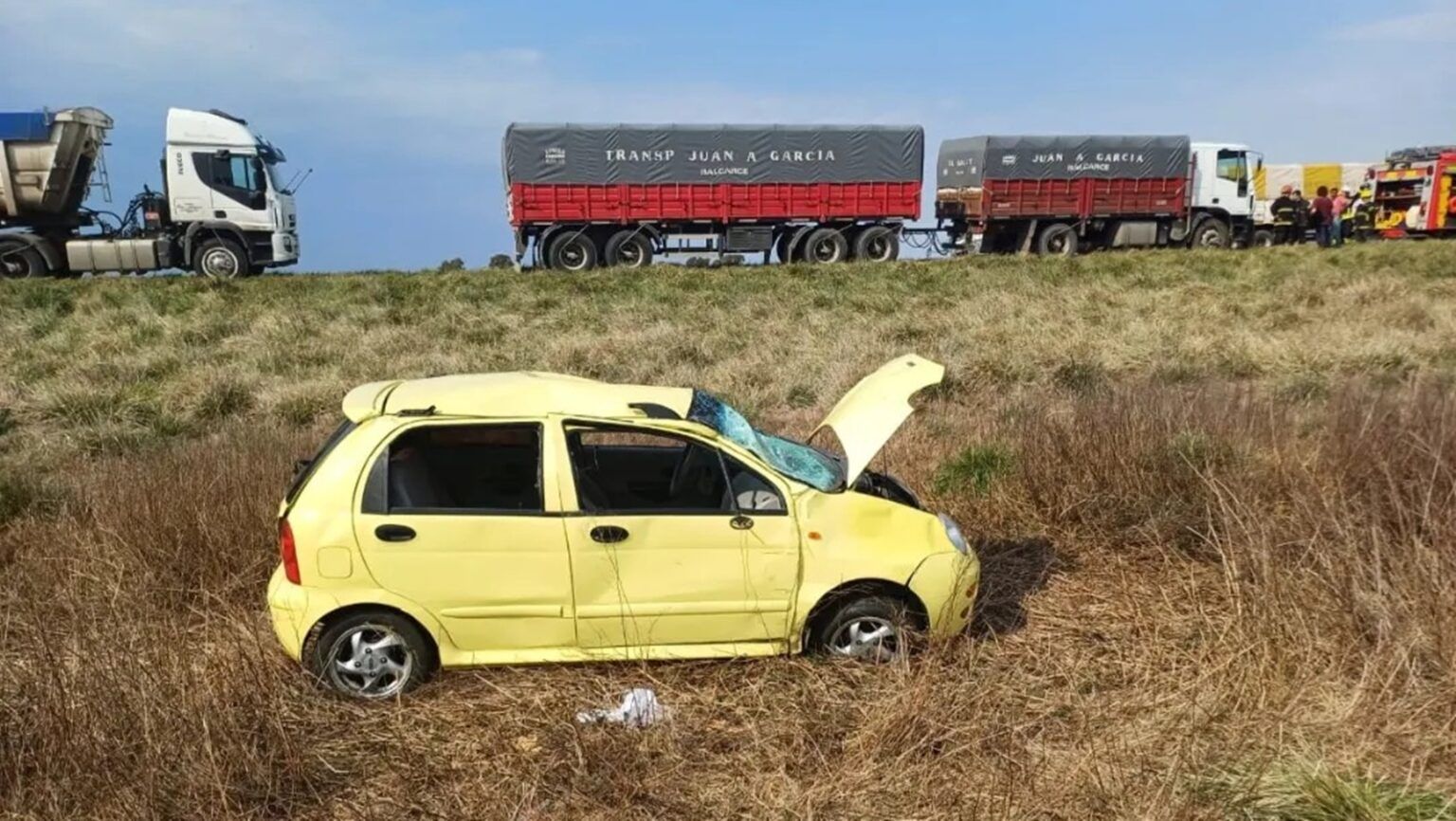 Accidente en ruta 29: impactante vuelco cerca de general belgrano
