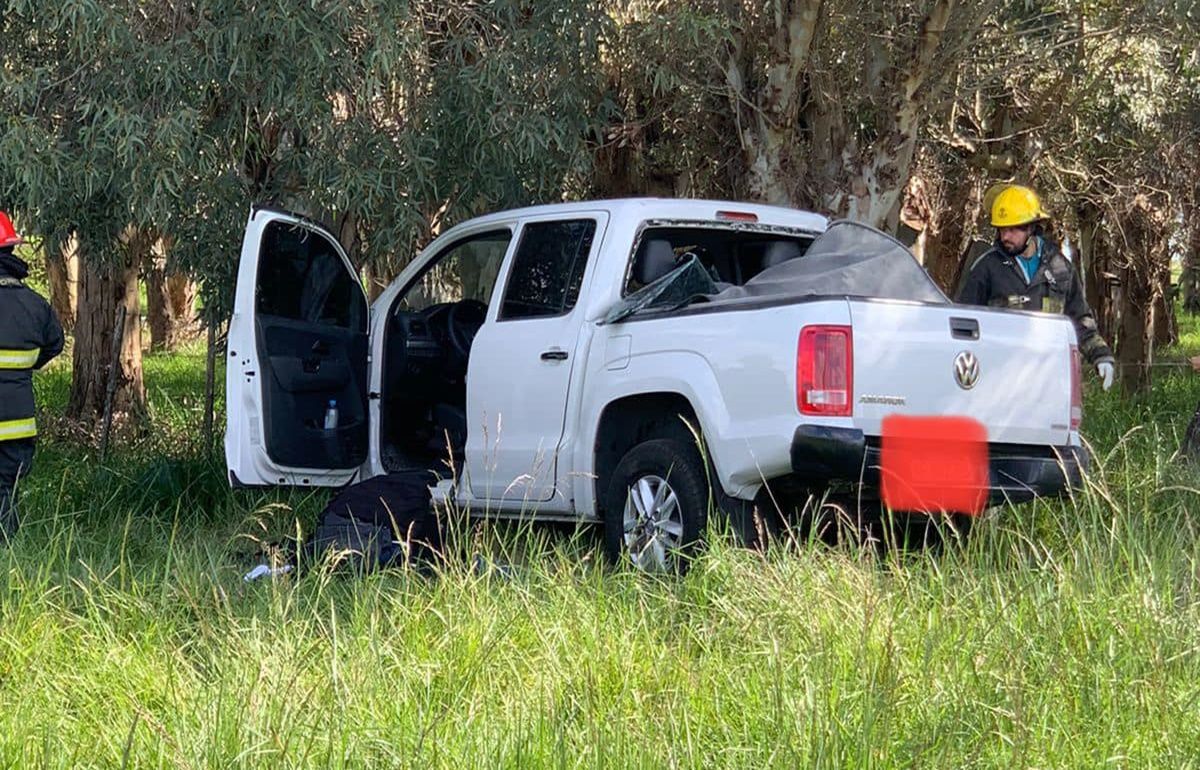 Accidente en ruta 2: despistó y terminó entre los árboles cerca de castelli
