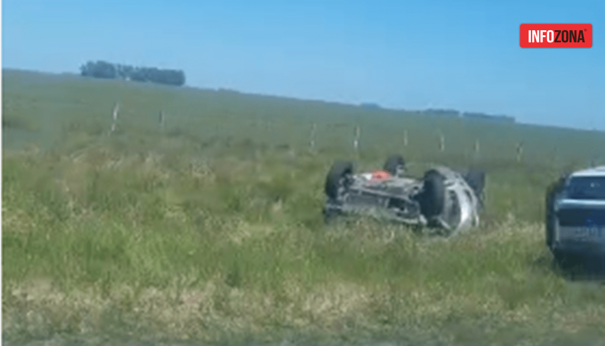 Accidente en ruta 74: impactante vuelco cerca de ayacucho