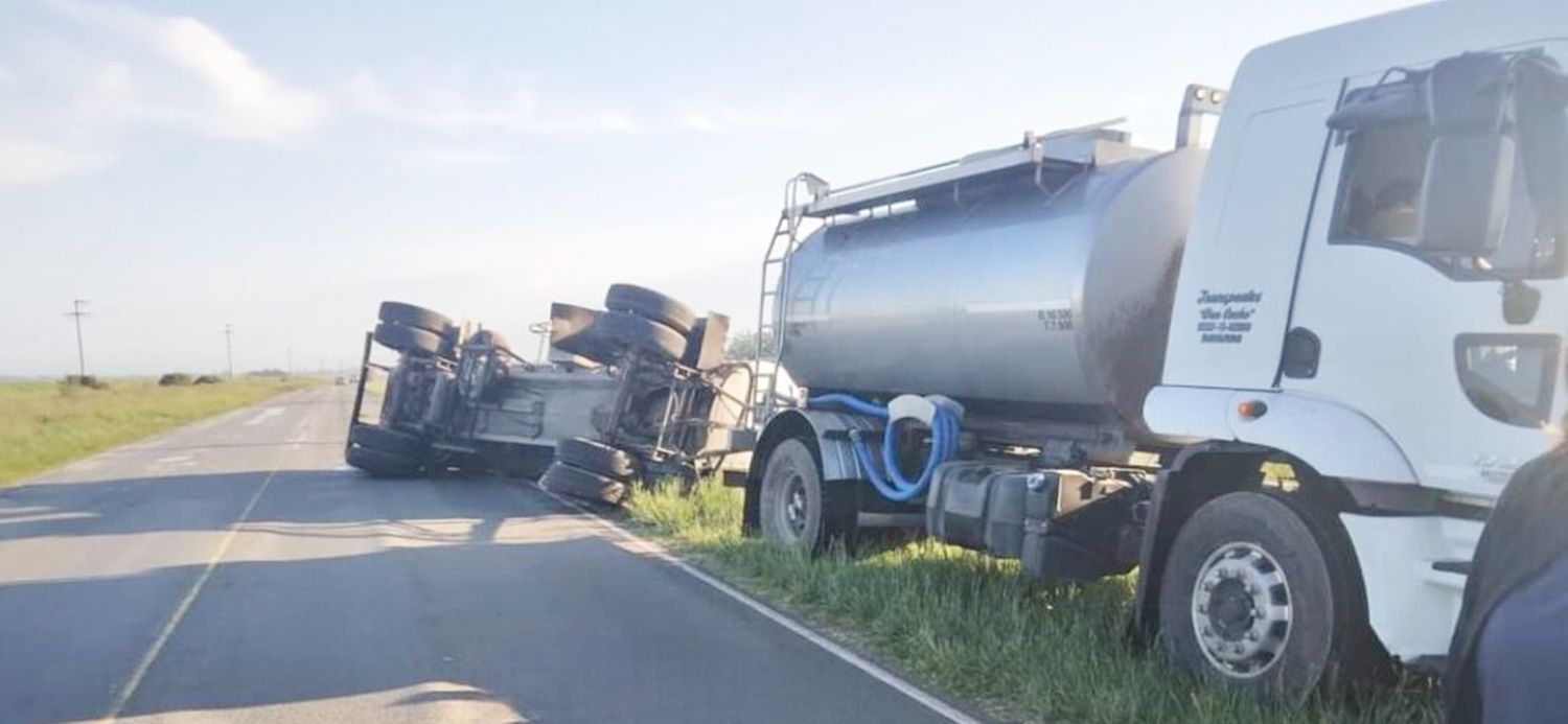 vuelco acoplado camion ruta 29