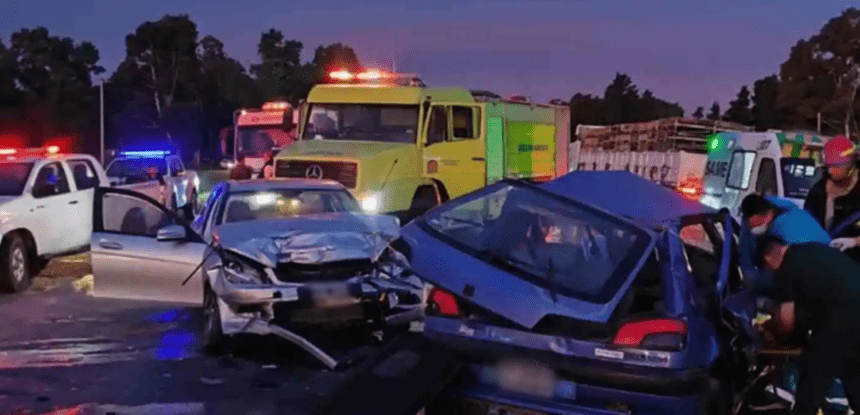 Fatal accidente: Un muerto y 2 heridos tras fuerte choque en ruta 3