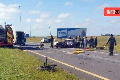 Grave accidente en ruta 2: dos heridos tras tremendo choque cerca de castelli