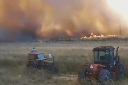 Caos en san cayetano: incendio descomunal desató el pánico en la población