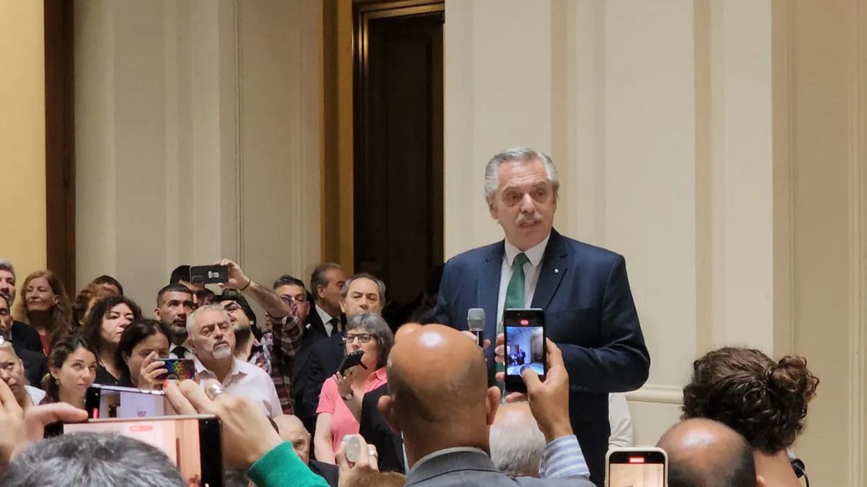 Alberto Fernández, despedida de la Casa Rosada