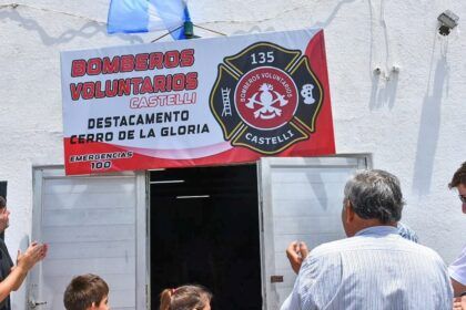 Castelli: inauguraron un destacamento de bomberos sobre ruta 11