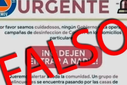 Es falsa una advertencia sobre hechos de delincuencia que circula en redes sociales