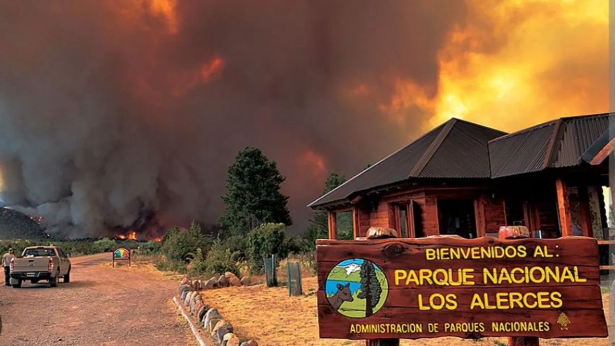 Incendio parque nacional Los Alerces