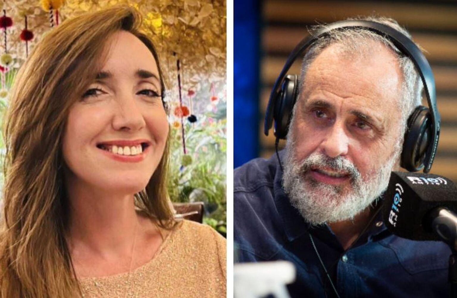 Victoria Villarruel y Jorge Rial