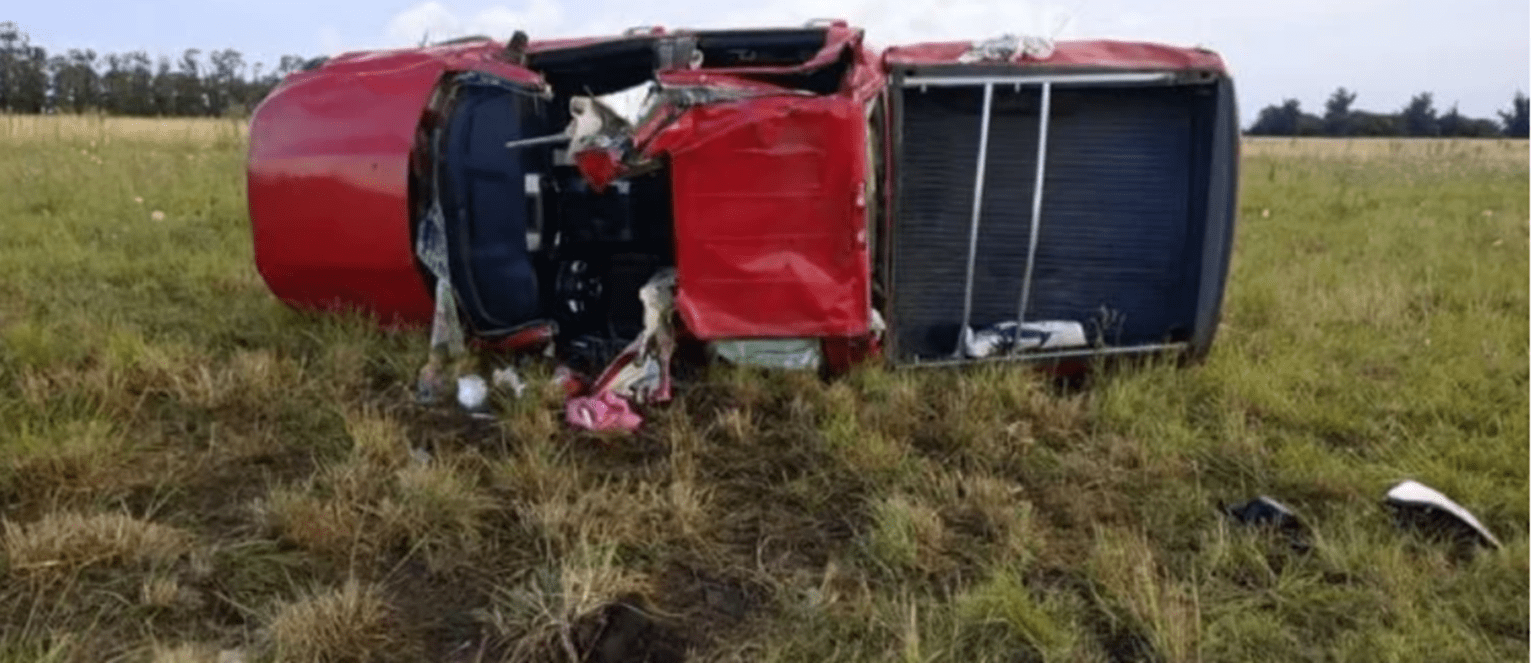 Trágico accidente: murió una nena de 8 años al volcar una camioneta en la ruta 228