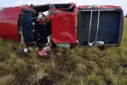 Trágico accidente: murió una nena de 8 años al volcar una camioneta en la ruta 228