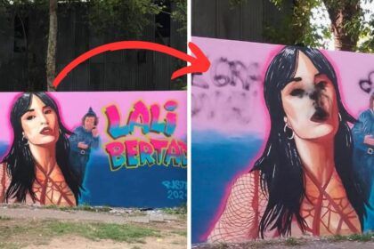 Chascomús: vandalizaron el mural en honor a lali espósito y crece la polémica
