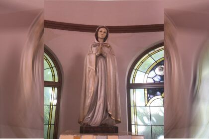 Robaron la corona de oro de la virgen de la rosa mística en la plata