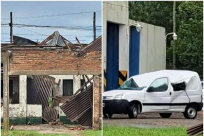 Chascomús: estragos y daños severos por fuerte temporal de lluvia y viento