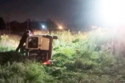 Accidente en ruta 210: tres heridos, entre ellos un menor de 2 años, tras volcar cerca de brandsen