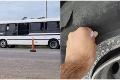 Transportaban a 40 niños en un micro trucho, sin documentación y con las cubiertas lisas