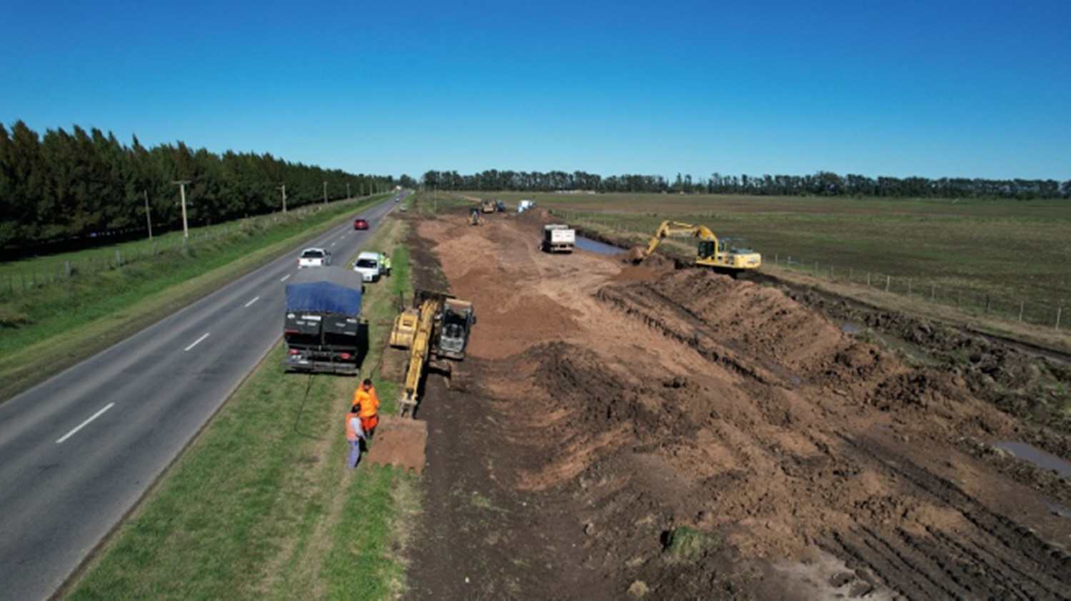 Brandsen: Avanzan a muy buen ritmo las obras en la Ruta 215