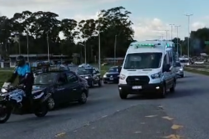 Se realizó una derivación asistida de un código rojo desde san clemente hacia monte grande