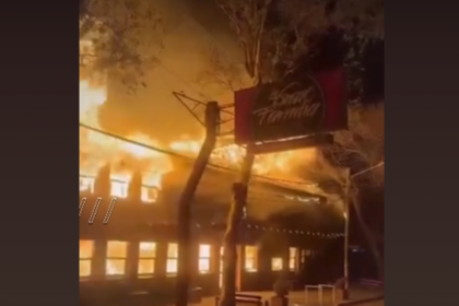 Voraz incendio destruyó un reconocido restaurante de san bernardo