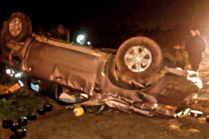 Accidente en ruta 41: impactante vuelco cerca de general belgrano