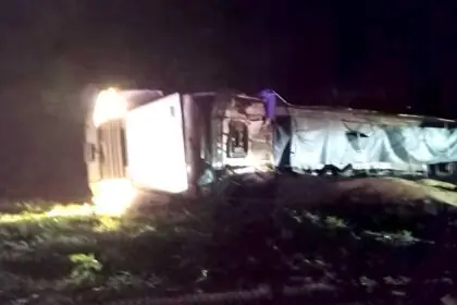 vuelco camion ruta 41