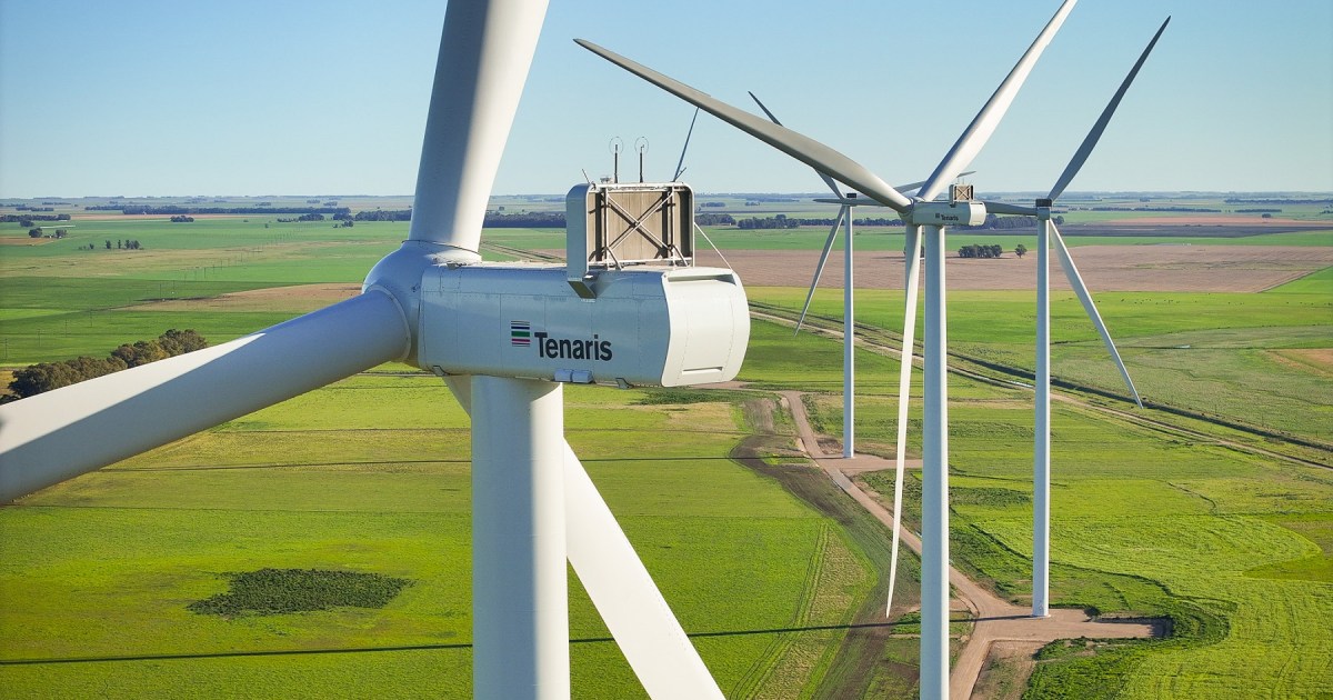 Tenaris inicia la construcción del parque eólico La Rinconada en Olavarría y crea 400 puestos de trabajo
