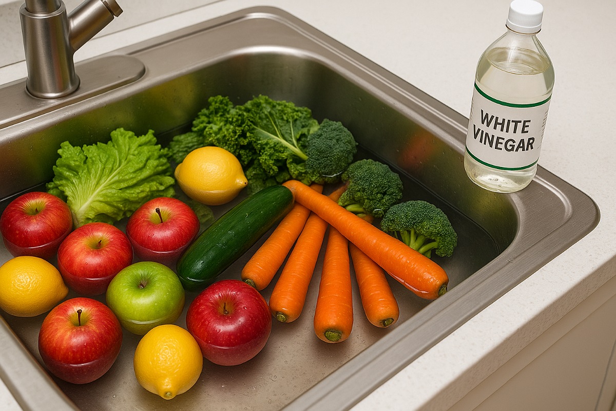 Vinagre blanco verduras