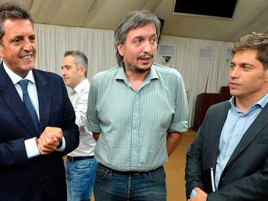 Kicillof, kirchner y massa se reunieron en la plata para definir la estrategia del pj
