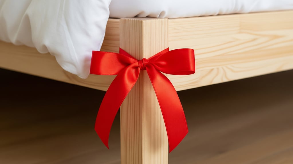 La cinta roja en la cama, un amuleto que ahuyenta malas energías y potencia el amor