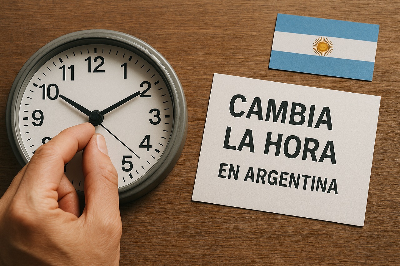 Cambia hora argentina