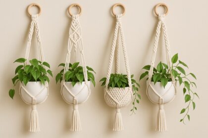 portamacetas de macrame ideas