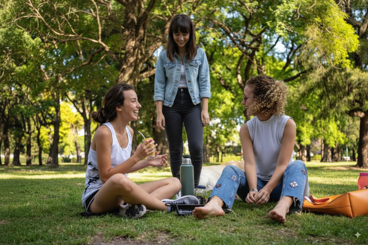 Dia agradable soleado primaveral