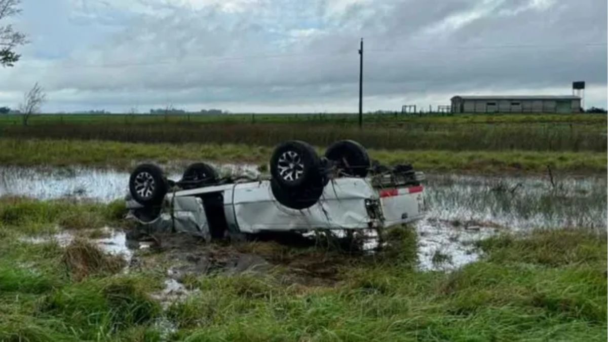 Trágico vuelco en la Ruta 205 dejó una víctima fatal cerca de La Nicolasa